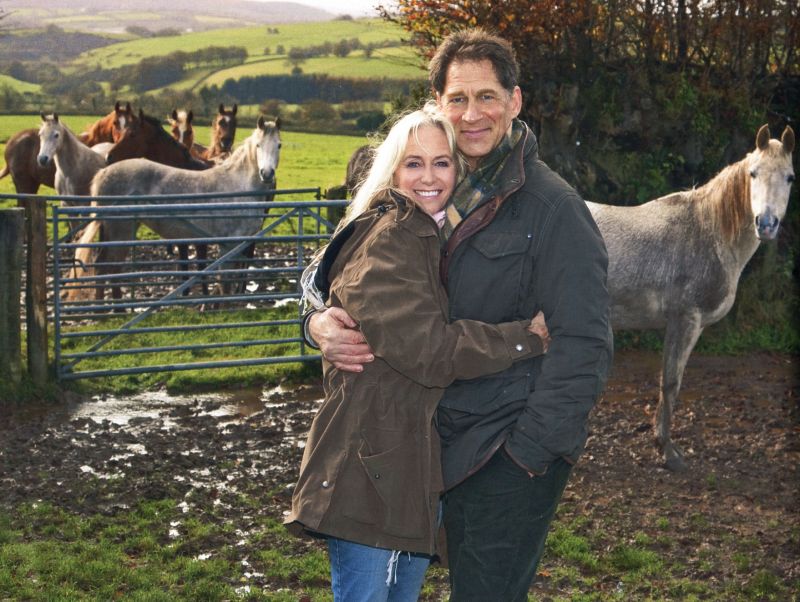 Simon MacCorkindale and Susan George