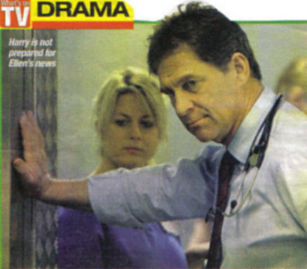 Simon MacCorkindale as Harry Harper in Casualty