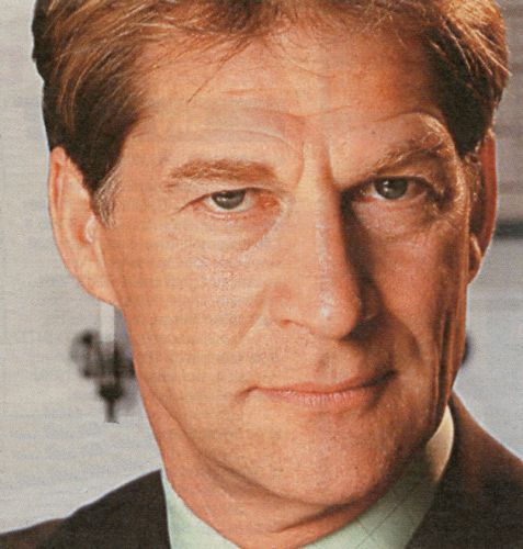 Simon MacCorkindale as Harry Harper in Casualty