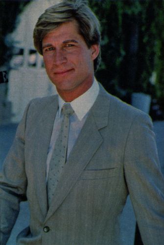 Simon MacCorkindale as Greg Reardon in Falcon Crest