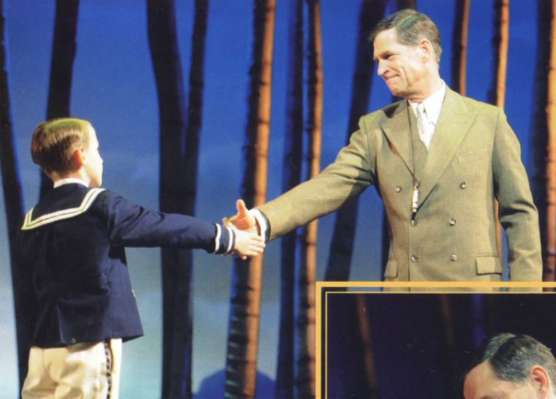 Simon MacCorkindale as Captain Von Trapp in The Sound of Music